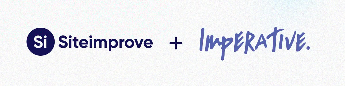 The Siteimprove logo plus the Imperative logo