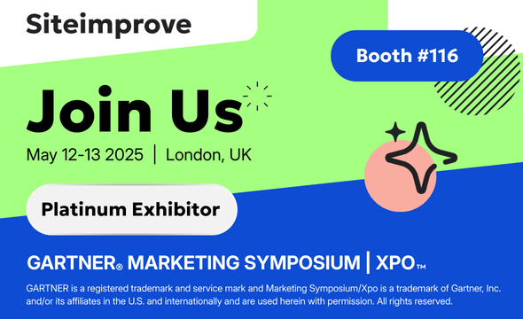 Join Siteimprove at Gartner Marketing Symposium/Xpo™ 2025 12-13 May 2025 London, U.K. at booth #116.