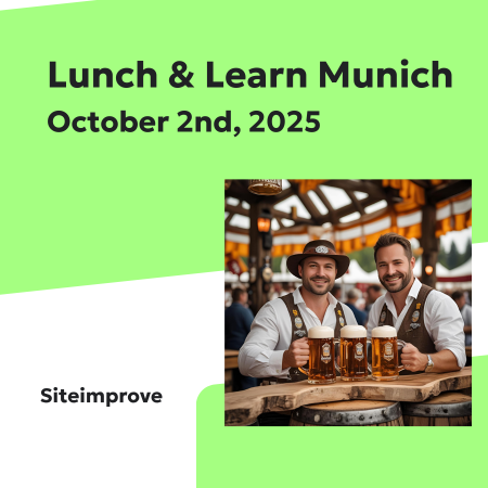 Web Tile Lunch and Learn Munich Siteimprove