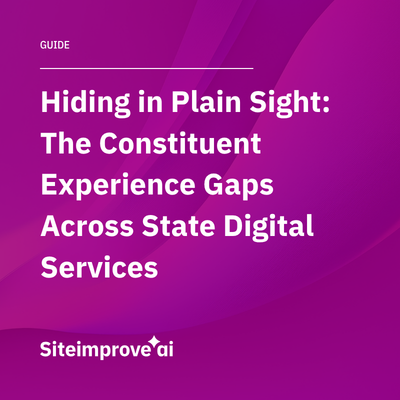 Siteimprove guide on constituent experience gaps across state government digital services.