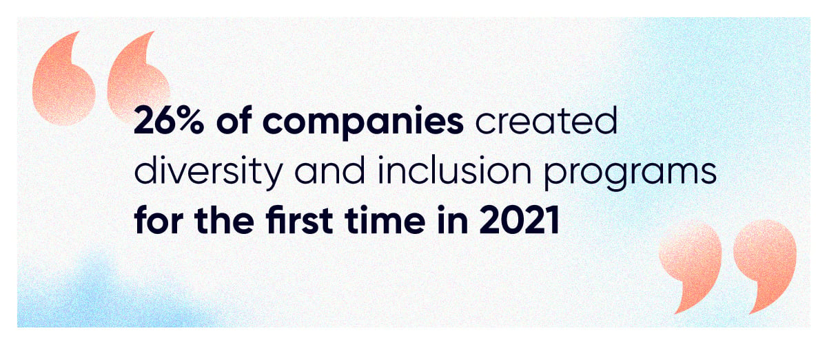 Quote from Forrester Predictions: " 26% of companies who started their own programs for the first time in 2021".