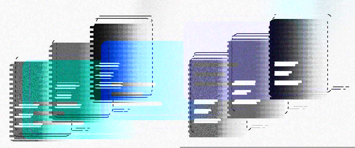 3 icons of a web page in cascading order that represents scaling content production