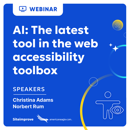 AI: The latest tool in the web accessibility toolbox webinar