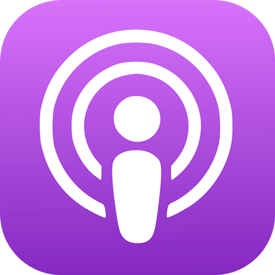 Apple podcast icon.