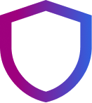 Gradient icon of a shield.