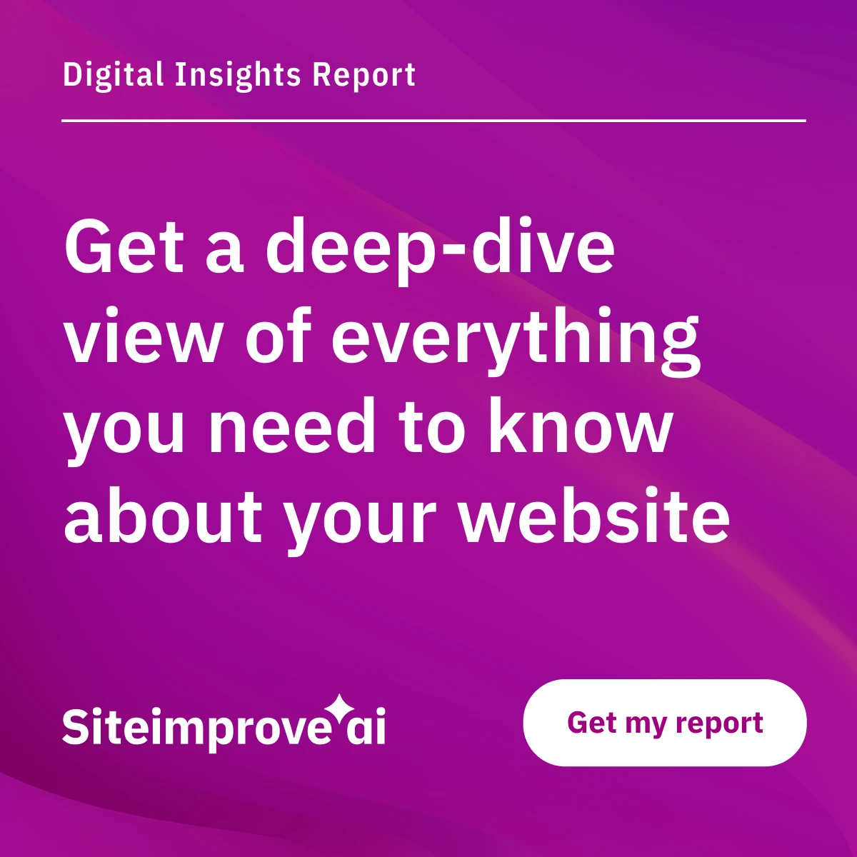 Siteimprove Digital Insights Report offering a deep-dive analysis of website performance and insights.
